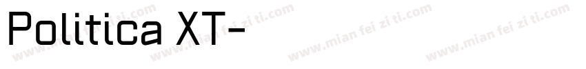 Politica XT字体转换